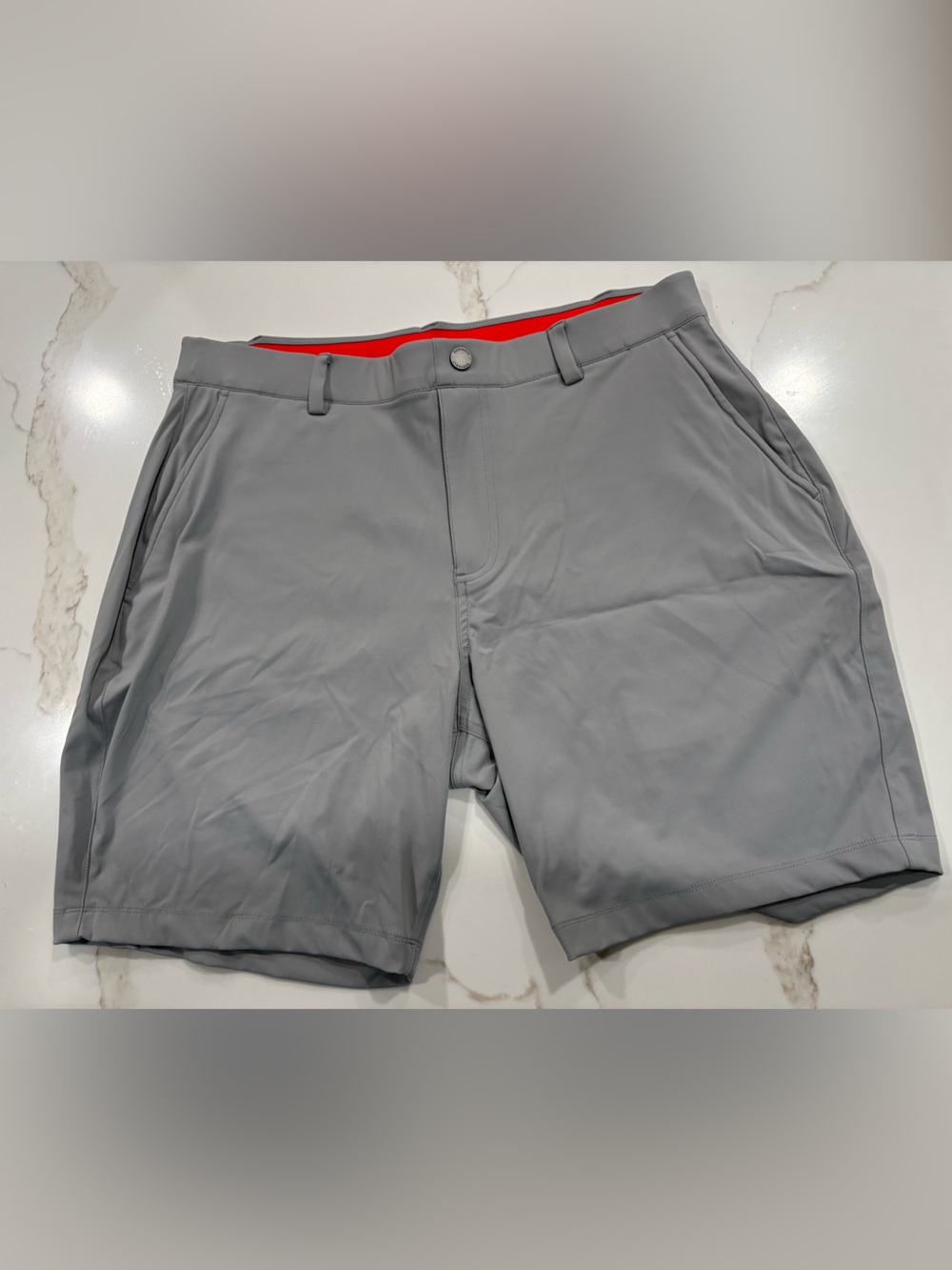 Redvanly Shadow (Grey) Varick Short.
Large 7.5" Inseam.